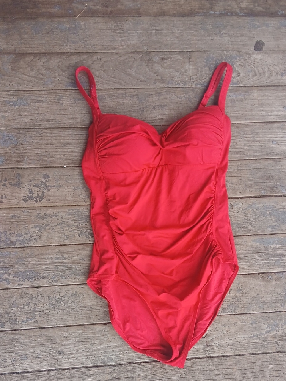 Niptuck Swim Classic Red One-Piece Swimsuit
